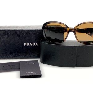 Prada SPR 27L Havana Polarized Sunglasses